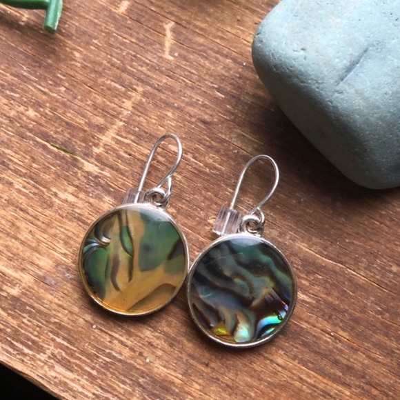 Jewelry - Abalone Shell Multicolor Dangle Earrings